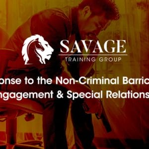 Response to the Non-Criminal Barricade: Disengagement & Special Relationships