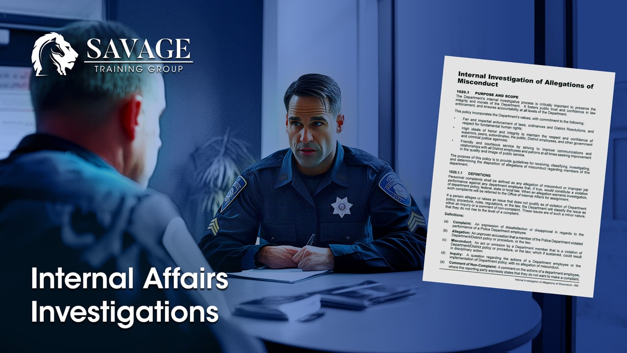 Internal Affairs Investigations